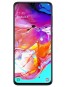 Fotografías Varias vistas de Samsung Galaxy A70 Azul y Blanco y Coral y Negro. Detalle de la pantalla: Varias vistas